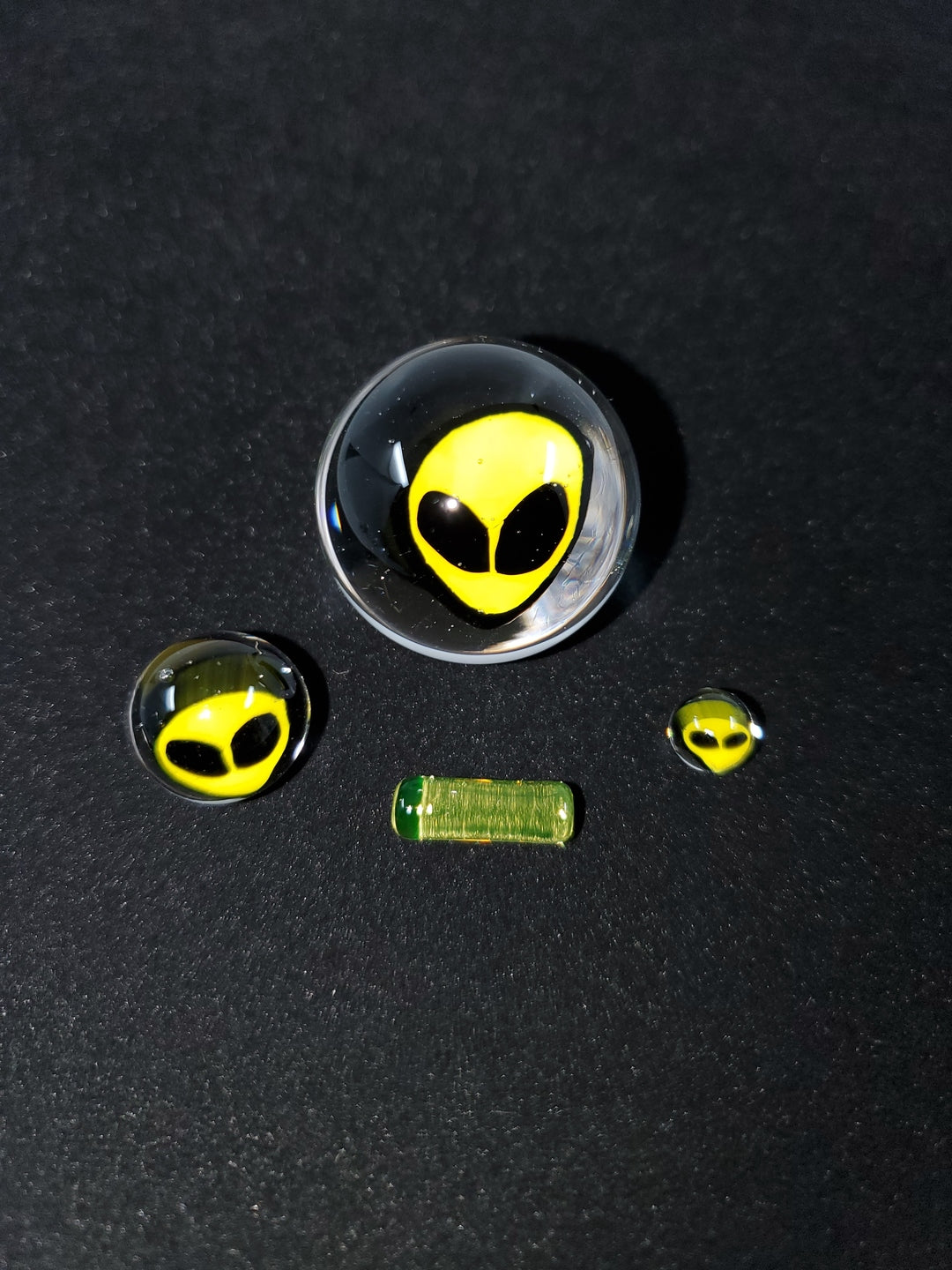  Millennium Glass Slurper Set displayed on a dab rig, illustrating its perfect fit and ability to optimize the dabbing experience with smoother, more flavorful hits.