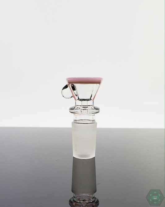 Monark Glass 18MM Slider with Pink Accents | Stylish and Functional for Smooth Airflow and Enhanced Experience