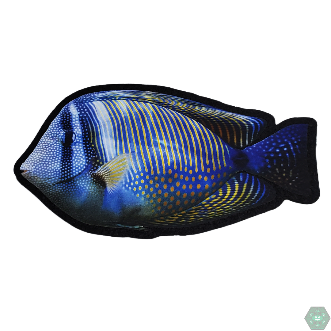 Mood Mats 6-inch Sailfin Tang, a compact and durable mat designed to protect glass surfaces, available with USA-wide shipping from Headdy Glass