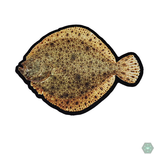 Mood Mats 8.5-inch Fluke artistic non-slip mat offering vibrant color and secure glass protection, available with quick USA delivery at Headdy Glass