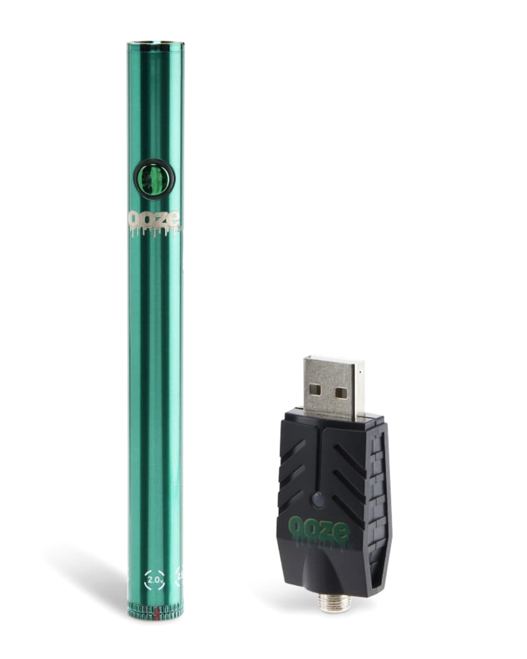 Ooze Twist 2.0 Vape Pen Features: The Ooze Twist 2.0 boasts adjustable voltage, 510-thread compatibility, and a portable design.