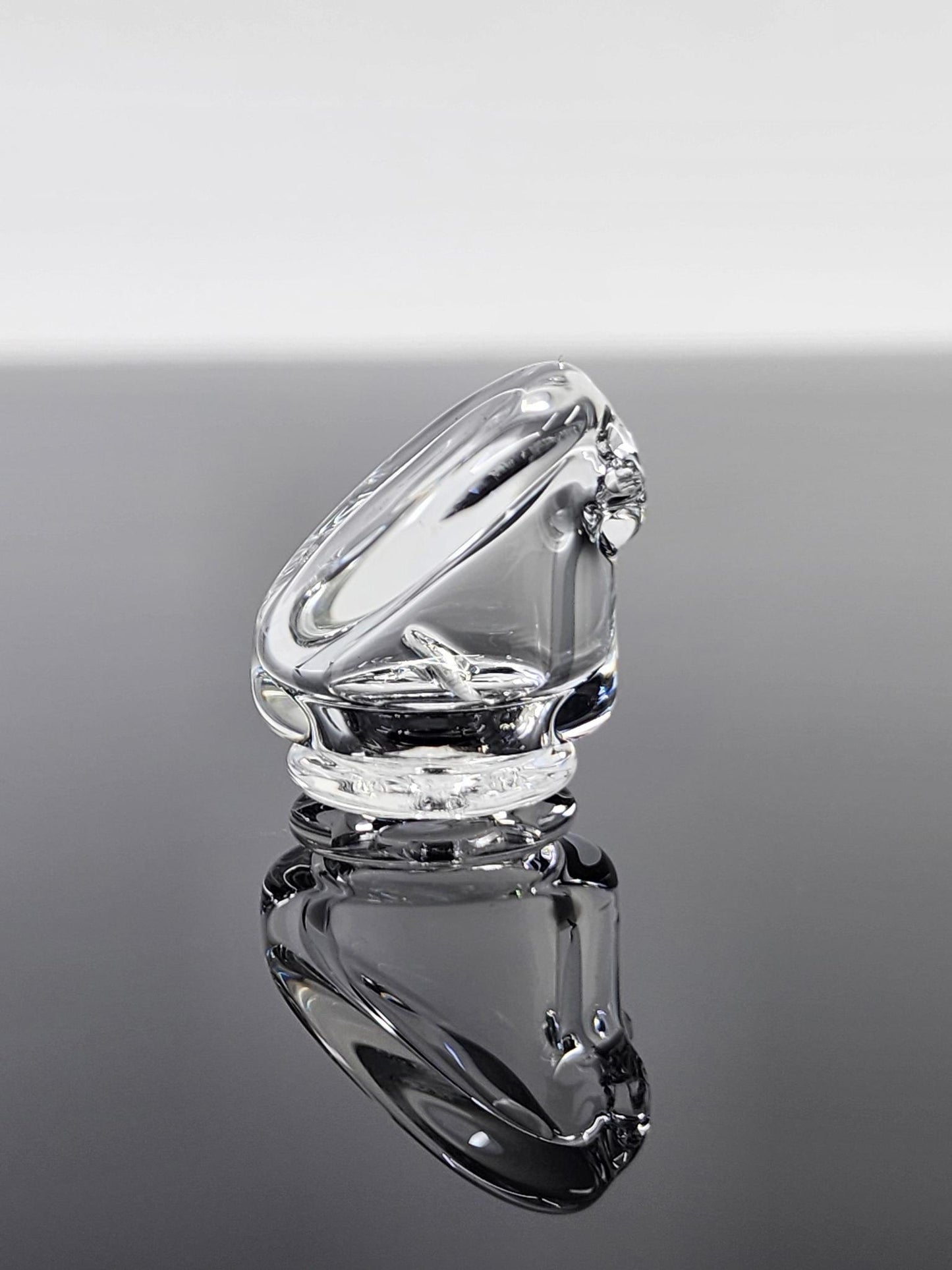 Organik Glass Clear Pivot Mouthpiece, Spins Pearls for a Unique and Efficient Dab Experience