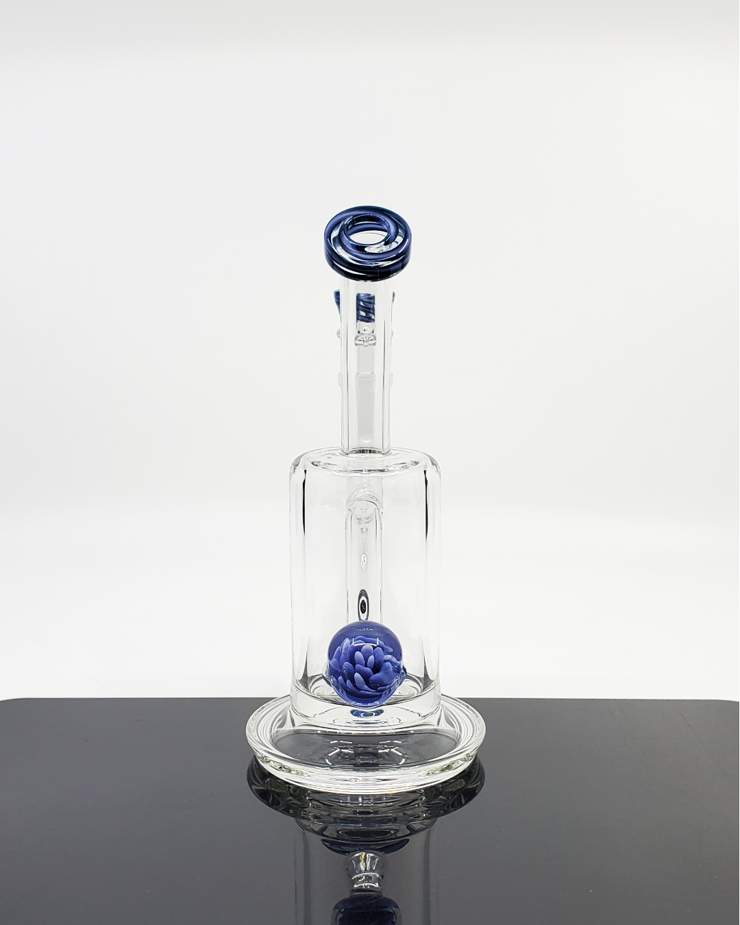 Premium OSS Glass Disk Perc Straight Tube featuring a durable design and percolator for efficient smoke diffusion.