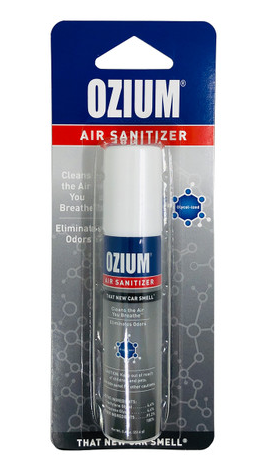OZIUM 0.8oz Air Sanitizer Spray, clinically-proven to reduce bacteria and germs that cause unpleasant odors.