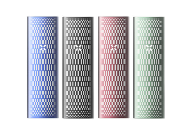 PAX Plus Artist Series Vaporizer Expand Complete Kit featuring unique geometric designs by artist Daniel Shoykhet (DOT) and Gio.