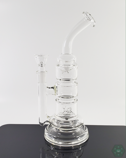 PKG 45MM Glass Rig featuring a stable base, easy cleaning, and high-quality construction for optimal concentrate use