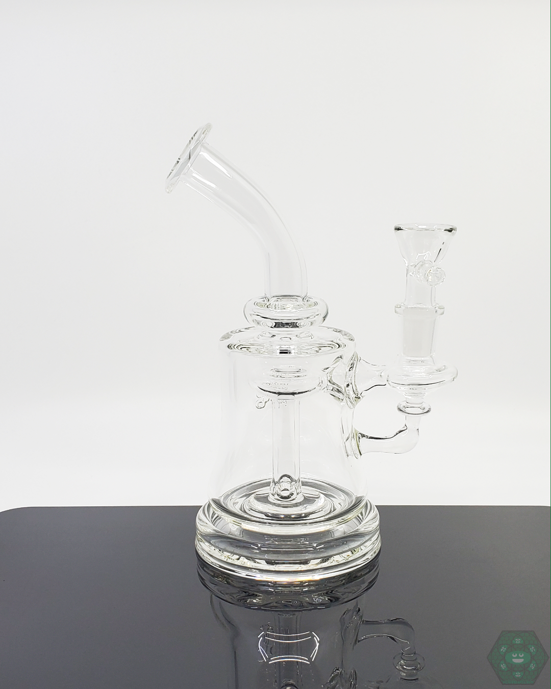 PKG 60mm Banger Hanger crafted from premium glass with a straight tube and 3-hole design for smooth airflow and pure flavor