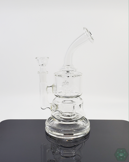 PKG 60mm Puck Rig with 3-hole percolation system, ensuring smooth dabbing sessions with easy maintenance and cleaning