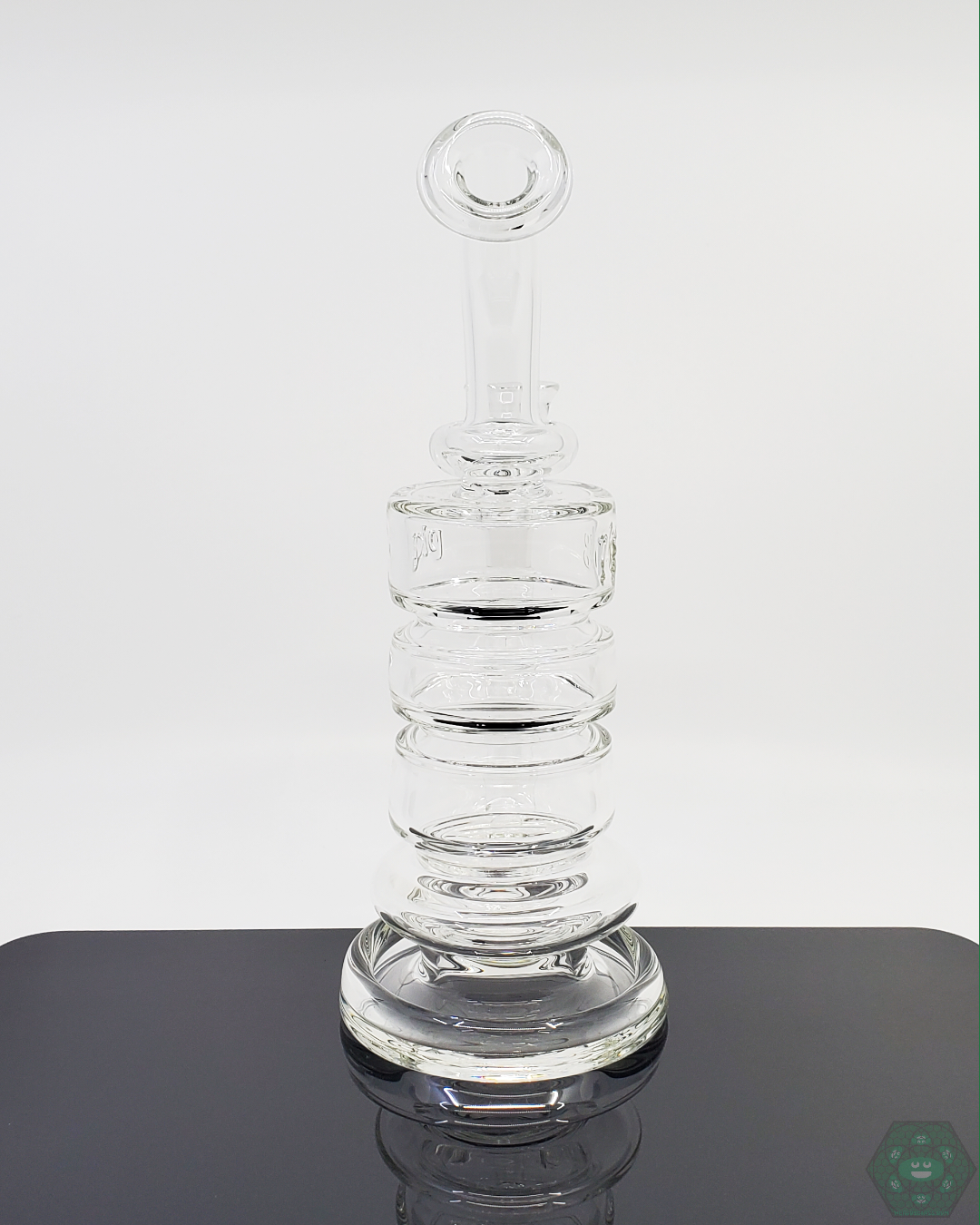 Compact and portable PKG 60mm Single-Hole Dab Rig with a minimalist design and stable base for secure use