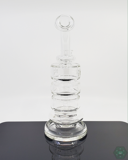 Compact and portable PKG 60mm Single-Hole Dab Rig with a minimalist design and stable base for secure use