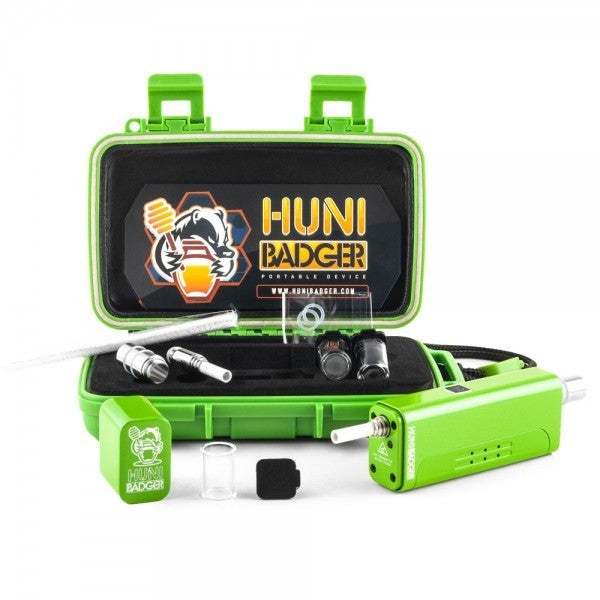 Portable Dab Kit: The Huni Badger Vertical Vaporizer Kit provides everything you need for dabbing on the go.