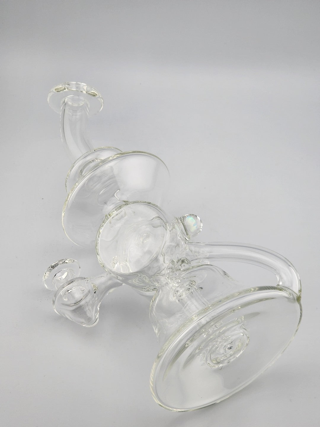 Precision-crafted Bro D Glass Hypogeum Recycler Rig, a high-quality glass piece for smooth dabbing.