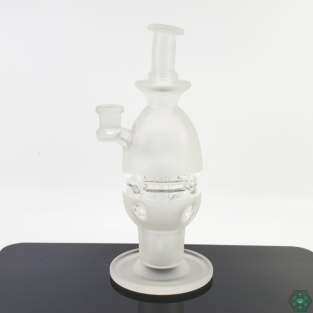 Premium Sandblasted Fab Egg rig by A.H Glass, offering smooth, filtered hits with stylish design.