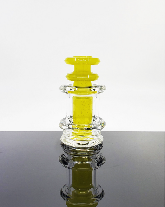 Professor Glass Mini Attachment for Puffco with vibrant full-color design, enhancing your setup with high-quality glass and smooth vaping experience.