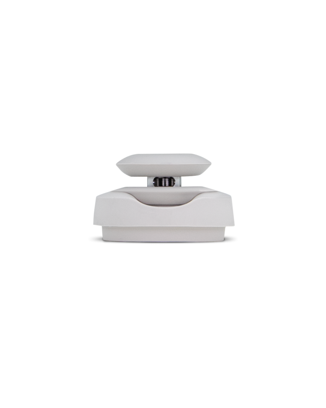  Close-up of Puffco Peak Joystick Cap + Tether, highlighting its easy-to-clean, fidget-friendly, and low-maintenance design.