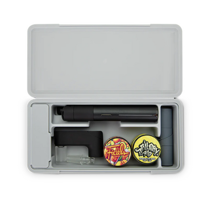 Puffco Pivot Travel Case featuring soft silicone interior to reduce rattling, ideal for keeping your dabbing tools organized and secure.
