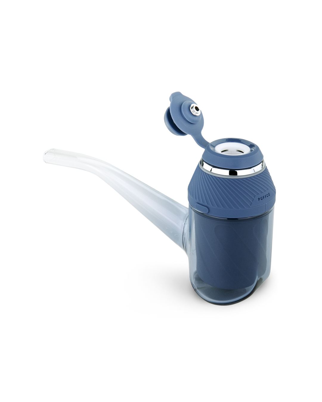 Demonstrating the Puffco Proxy (Storm) in use, highlighting its patented 3D Chamber technology for premium flavor.