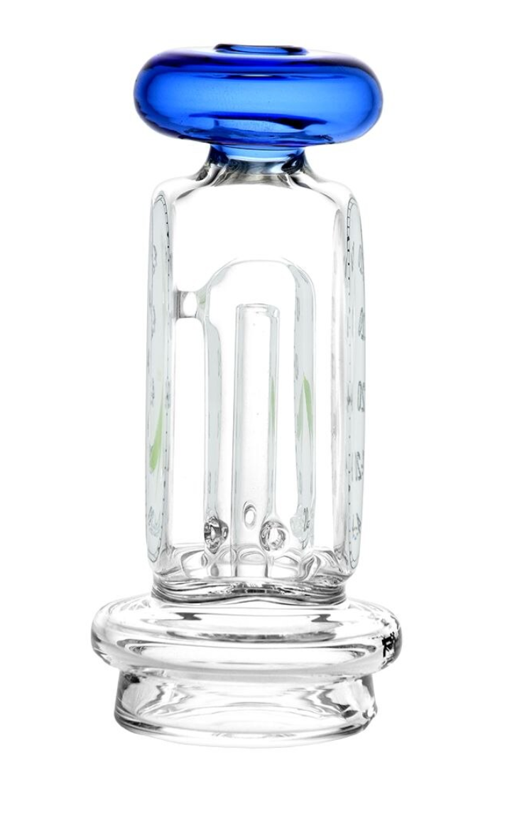 Pulsar 4:20 Timepiece Borosilicate Glass Attachment for Puffco Peak/Pro, featuring a unique 4:20 clock face design and smooth percolation.