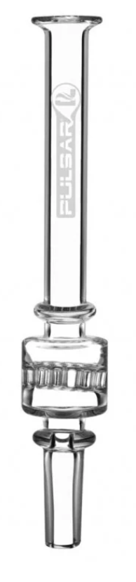 pulsar-honeycomb-diffuser-dab-straw-6-inch-honeycomb-percPulsar Honeycomb Diffuser Dab Straw – 6-inch borosilicate glass dab straw featuring a honeycomb perc for smooth, cooled hits. Crystal clear design with white Pulsar logo, perfect for effic