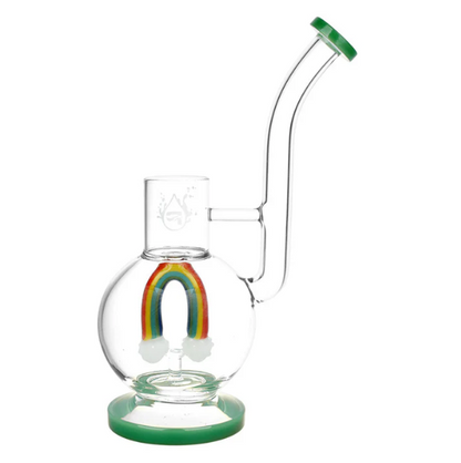 Pulsar Chasing Rainbows Attachment for Puffco Proxy - 10-inch tall borosilicate glass attachment with a 10-hole rainbow perc, offering enhanced filtration and vibrant visuals.

