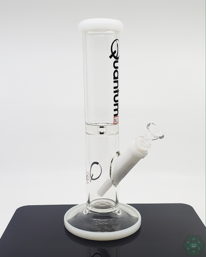Quantum Sci Glass 12-inch Straight Tube with vibrant color accents, smooth filtration, and a durable 14MM male slid