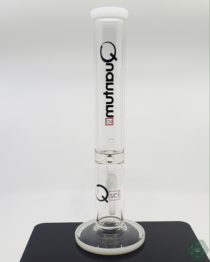 Durable 16-inch Quantum Sci Glass Straight Tube with 9mm thick glass and precision-engineered 22-hole perc