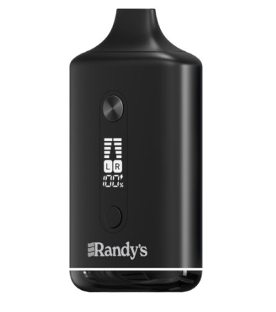 Randy's Inspo Dual Vaporizer available in Noir Black, Lilac Purple, and Steel Blue, offering a stylish look with dual cartridge functionality.