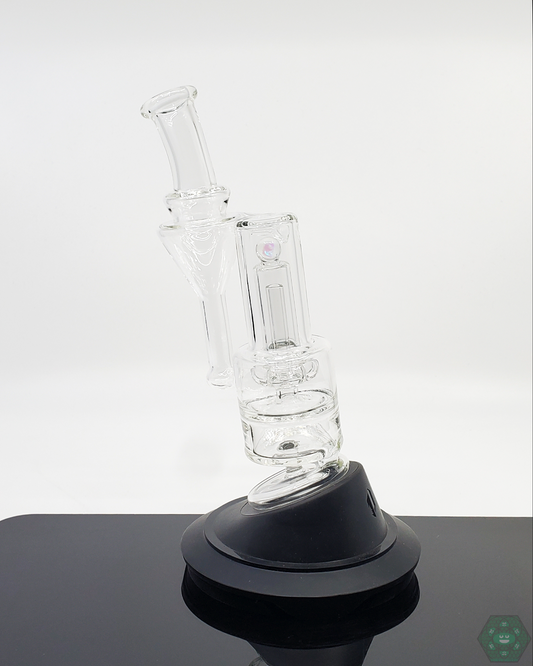 RBR 3.0 Recycler Puffco Attachment showing its 7.5" height and single uptake design, ideal for Peak and Peak Pro.