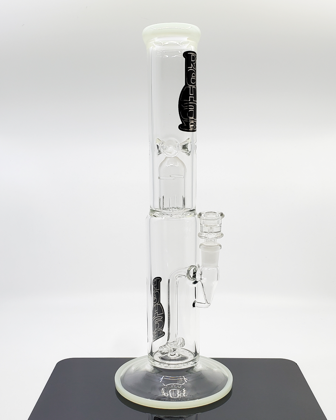 Rehab Glass 15" Inline Straight Tube Bong – Premium glass bong with inline percolator for smooth hits, sleek design, and durable construction.