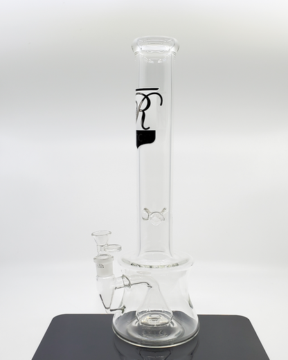 Rehab Glass 15" Beaker Bong – Durable glass bong featuring a showerhead perc and an ice catcher for cool, filtered smoke, designed for everyday use.