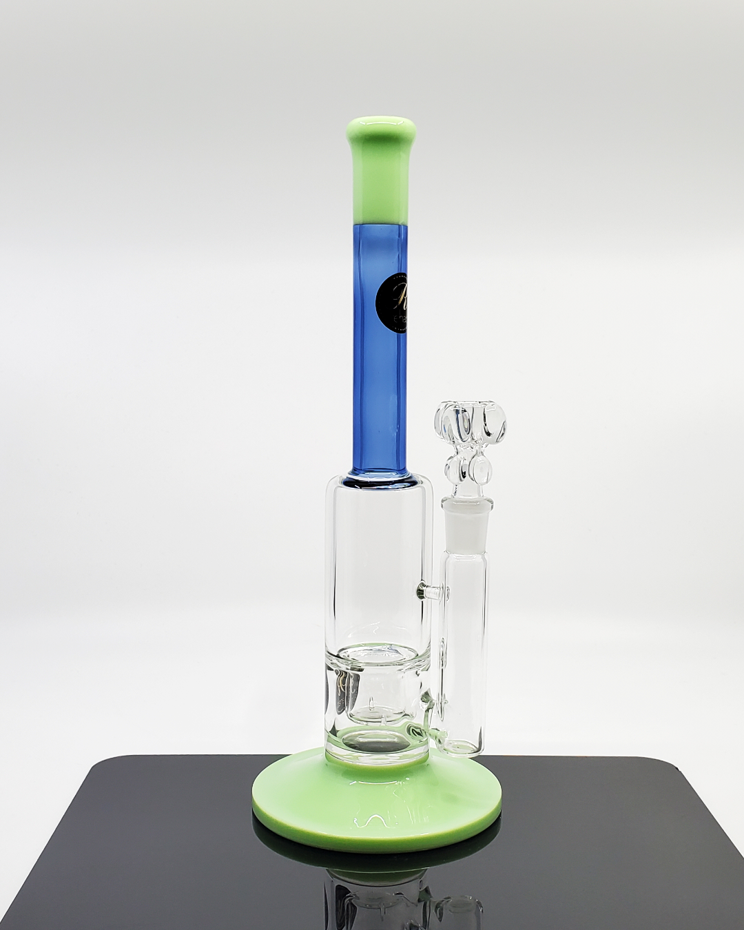 Rehab Glass 14" Full Color Straight Tube Bong – Stylish and durable glass water pipe with vibrant design, smooth filtration, and sturdy construction.