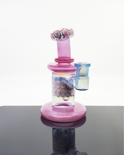 RL Dots Jammer for Glass Collection: The Dotstack Jammer is a standout piece showcasing RL Dots' unique dotstack design and innovative mouth chamber, making it a valuable addition to any glass art collection.