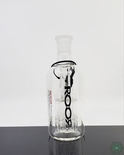  Durable borosilicate glass ROOR 18mm Tree Arm Ash Catcher, enhancing taste and cleanliness with an efficient filtration system.