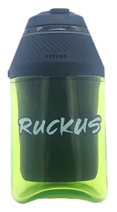 Ruckus Glass Proxy Attachment held in hand, demonstrating its 5.5-inch length and compatibility with Puffco Proxy.

