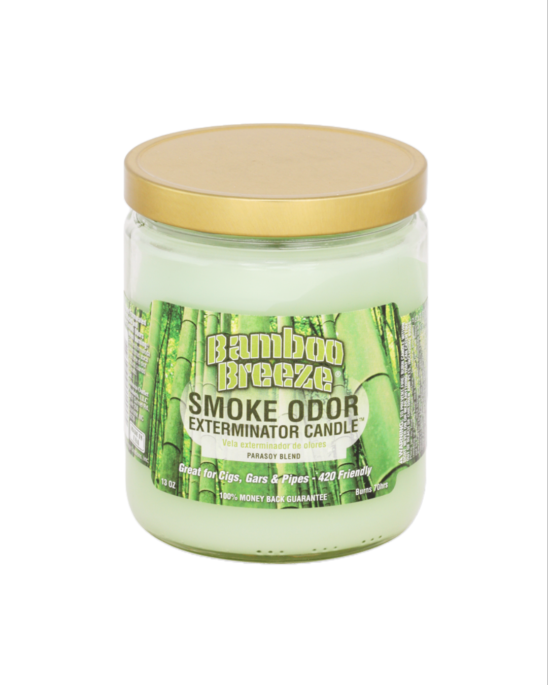 Cranberry-scented Smoke Odor Exterminator Candle, providing a tart and fresh scent to clear smoke from your space.