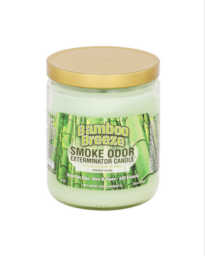 Cranberry-scented Smoke Odor Exterminator Candle, providing a tart and fresh scent to clear smoke from your space.