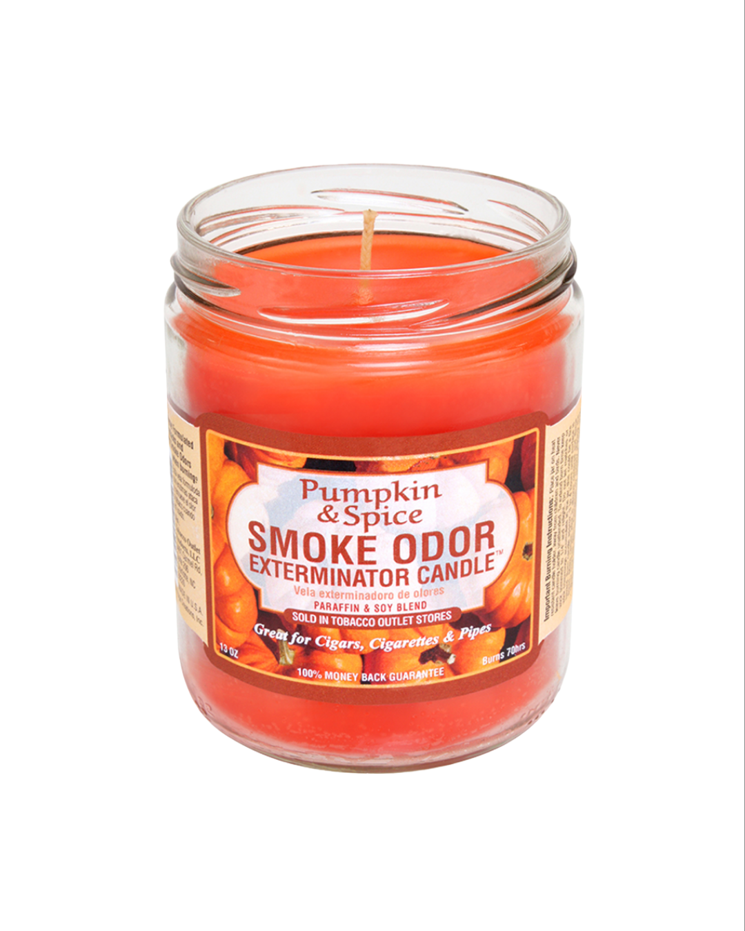 Mango-scented Smoke Odor Exterminator Candle, offering a tropical fragrance while eliminating smoke and unwanted smells.