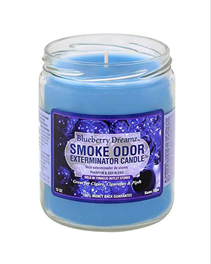  Mint-scented Smoke Odor Exterminator Candle for a crisp, clean fragrance that revitalizes and removes smoke odors.