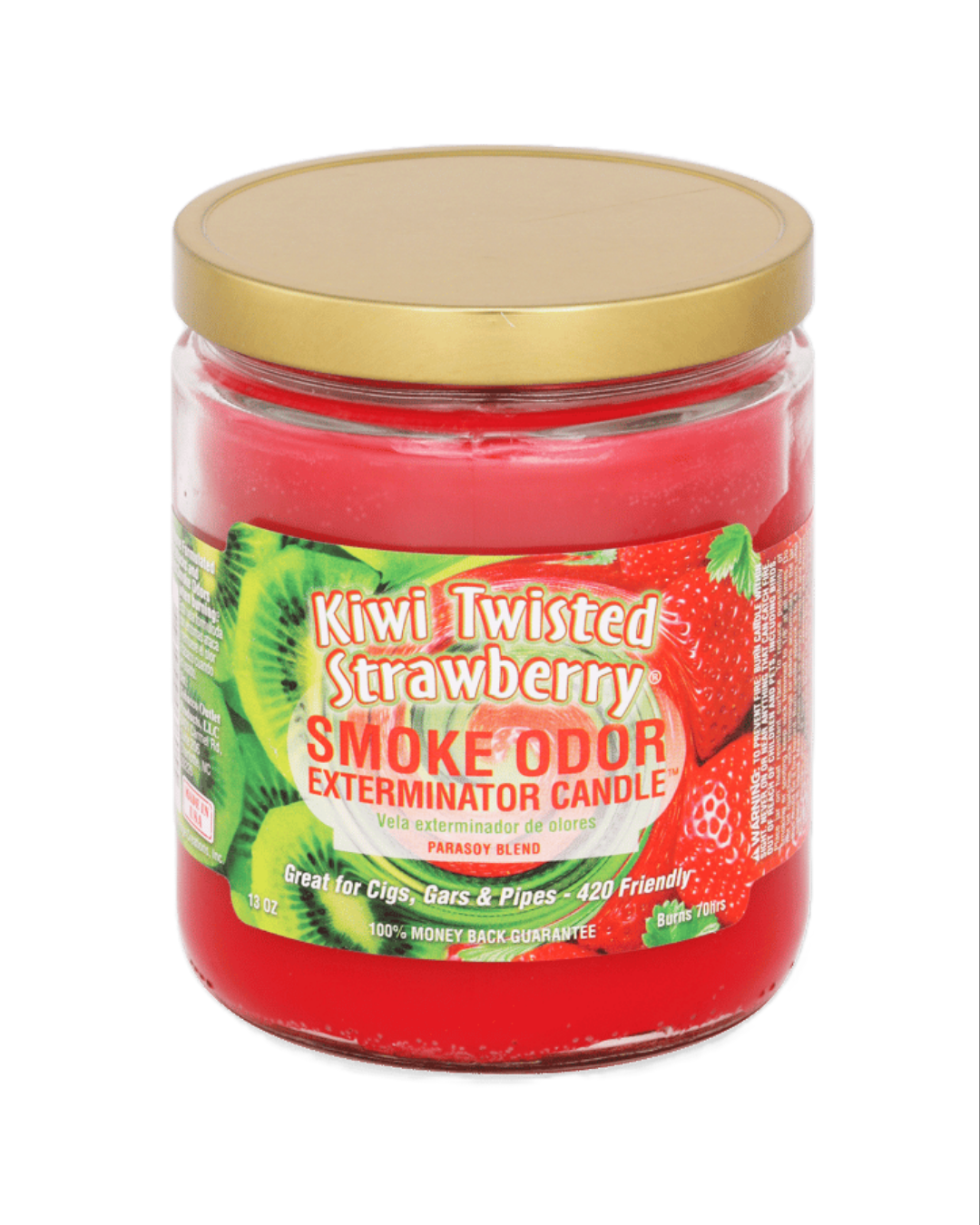  Peach-scented Smoke Odor Exterminator Candle for a sweet and refreshing fragrance that clears the air of smoke.

