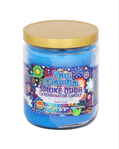  Scented jar of Smoke Odor Exterminator Candle, designed to eliminate smoke odors and refresh your space.