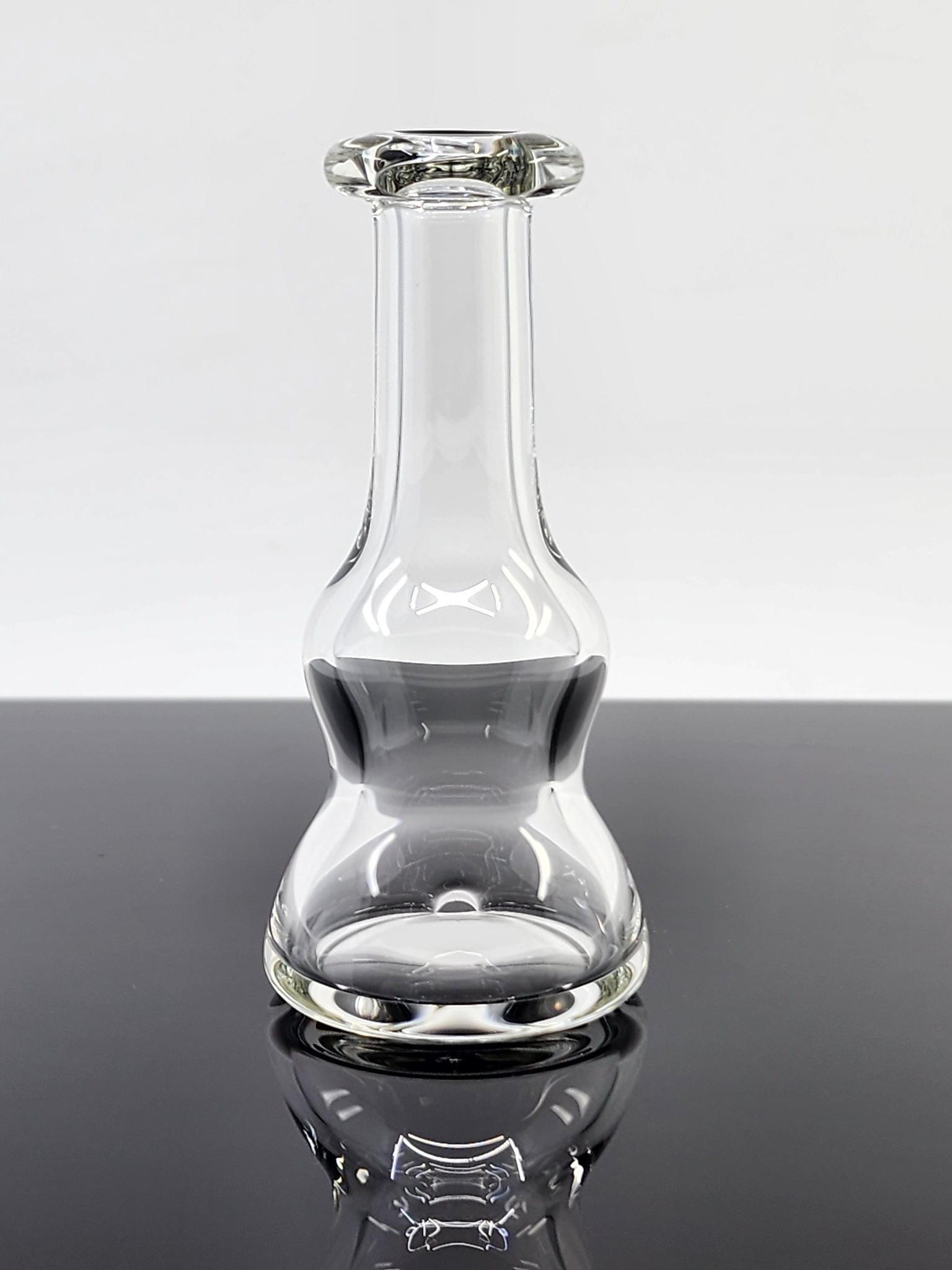 Soft Spoken Glass Clear Puffco Dry Top, designed for Peak and Peak Pro, 6.5"-7" height, 1.5" diameter, enhances vapor quality for a smoother dabbing experience.