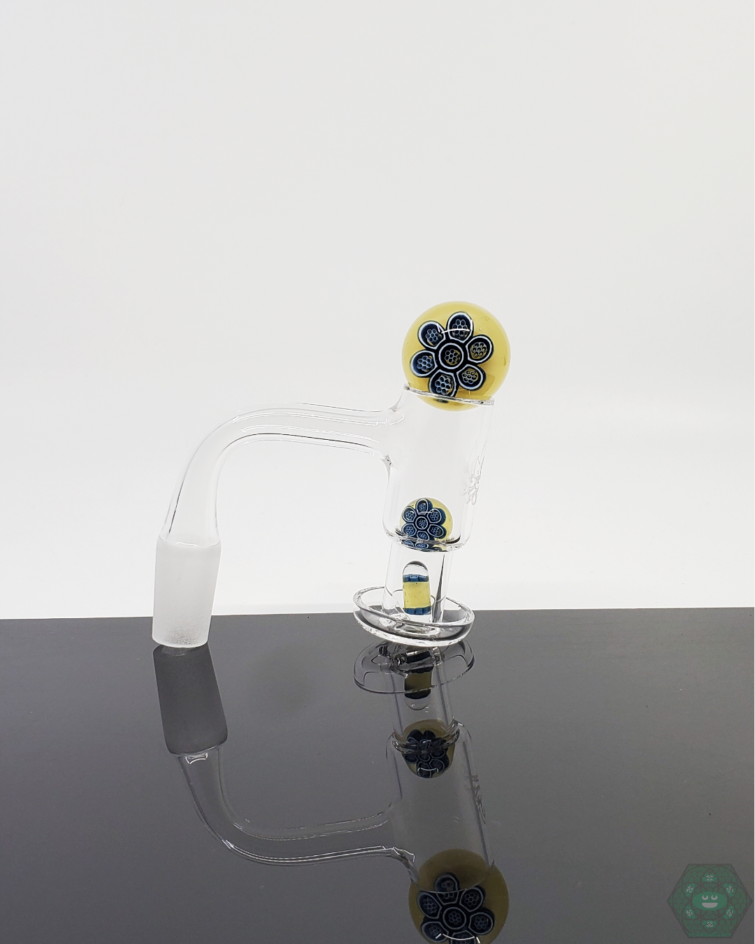 Steve H Glass Classic Slurper Set, including marble and terp pearls, designed to maximize airflow and flavor for 20-25mm quartz nails.