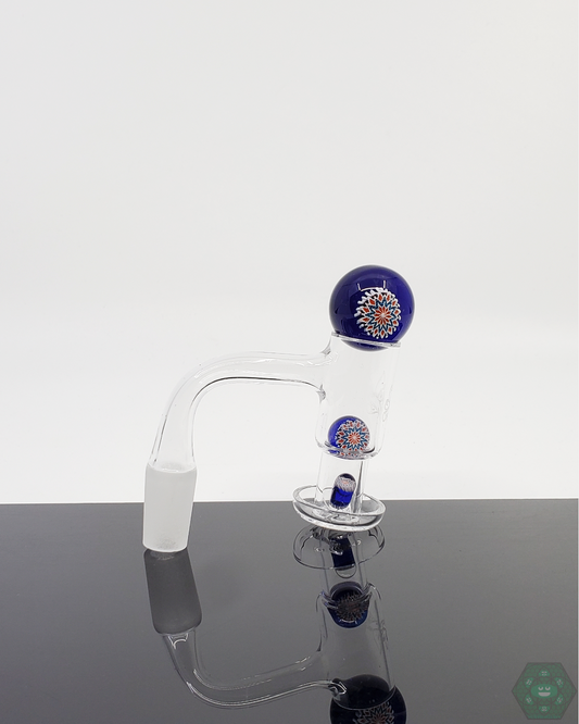  Steve H Glass Premium Slurper Set Deluxe Bundle for 20-25mm quartz nails, featuring intricate glasswork and terp valve for smooth vapor and rich flavor.