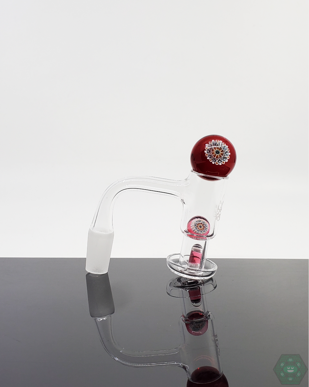 Steve H Glass Premium Slurper Set Deluxe, complete with intricate glasswork and a terp valve for optimal vapor production and rich flavor.