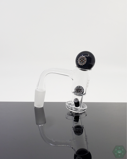 Steve H Glass Premium Slurper Set, perfect for 20-25mm quartz nails, crafted for enhanced vapor production and flavor optimization.