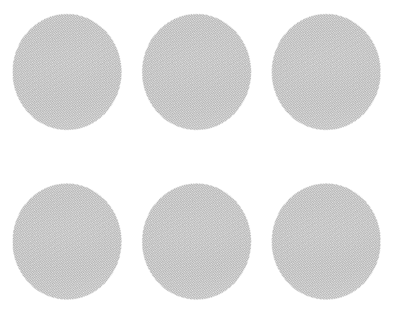 Storz & Bickel Normal Screens - 6 pcs with regular mesh width, compatible with VOLCANO HYBRID, DIGIT, CLASSIC, PLENTY, EASY vaporizers.