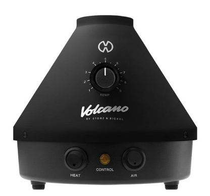 Storz & Bickel Volcano Classic Onyx Vaporizer, designed for dry herbs with full convection heating and a sleek matte black finish.