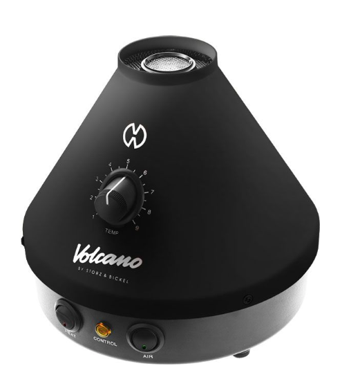  Storz & Bickel Volcano Classic Onyx Vaporizer with precise temperature control, ranging from 130°C - 230°C (266°F - 446°F).