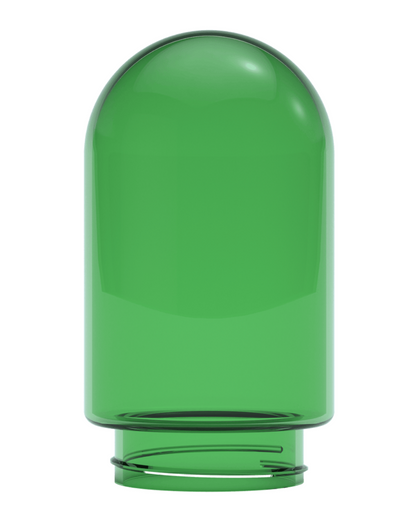 Stünden Glass - Durable Green Hand-Blown Borosilicate Globe, Fade-Resistant Colors, Customizable