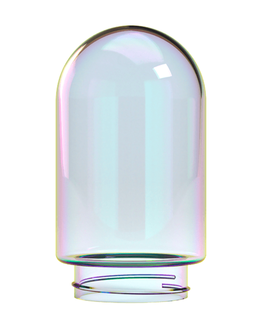 Stünden Glass - Vibrant Pink Hand-Blown Borosilicate Globe, 5mm Thick, Perfect for Customization